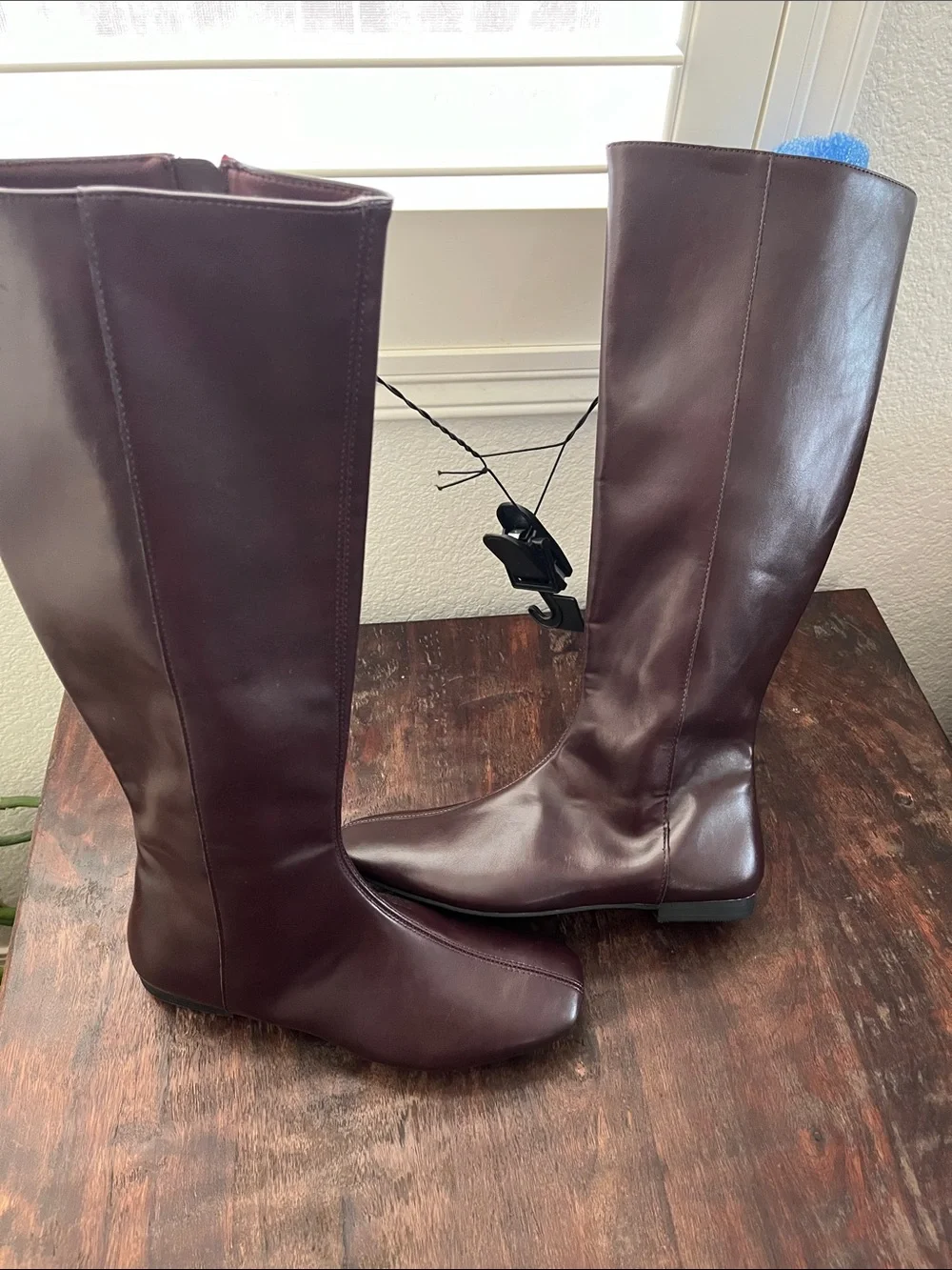 Time and Tru dark maroon  Zip Riding Boots